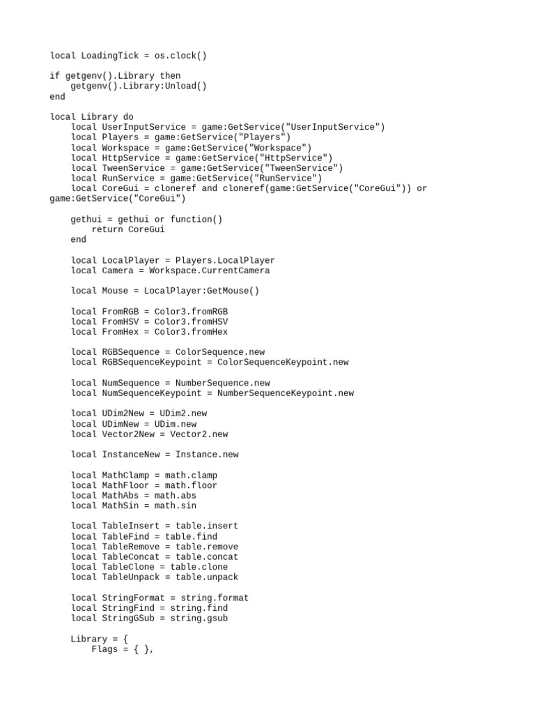 Roblox GUI Library Script | PDF | Computing | Software