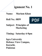 Assignment (Marketing)