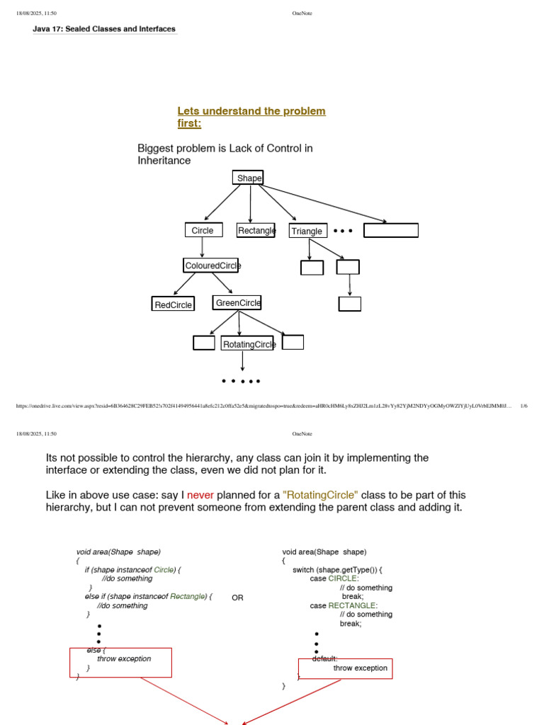 #41. Java17 Sealed Classes | PDF | Inheritance (Object Oriented ...