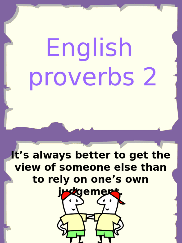 Common English Proverbs Explained | PDF