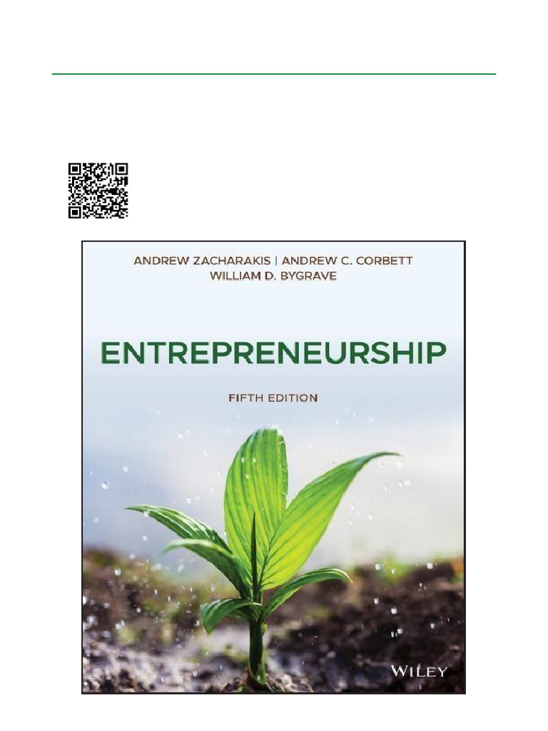 Entrepreneurship 5th Edition ISBN 9781119563228, 1119563224 Free
