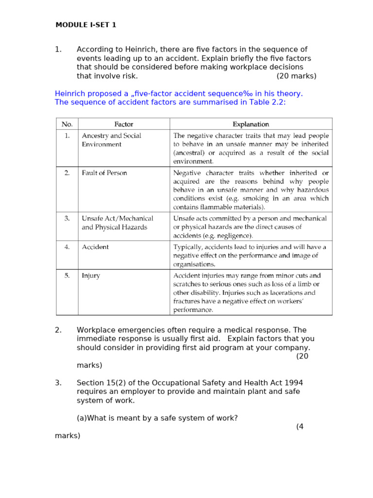 Workplace Safety and Emergency Preparedness Guide | PDF | Occupational ...