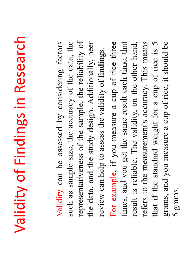 WEEK3 Business Research Methods - Validity of Findings in Research ...