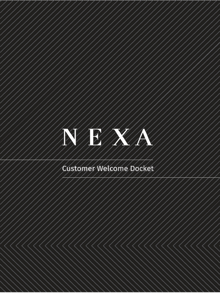 NEXA Customer Welcome Docket Guide | PDF