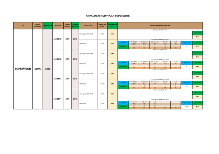 KPI Performance and Activity Targets | PDF