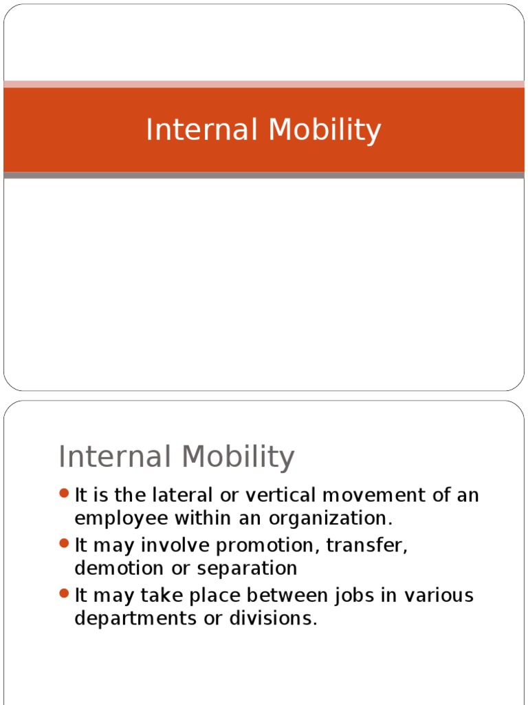 Internal Mobility and Transfer Policies | PDF | Employment ...