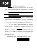 Google Engineers and Street View Payload Data