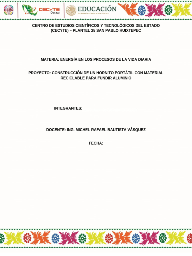 Hornito portátil para fundir aluminio reciclado | PDF | Aluminio | Chimenea