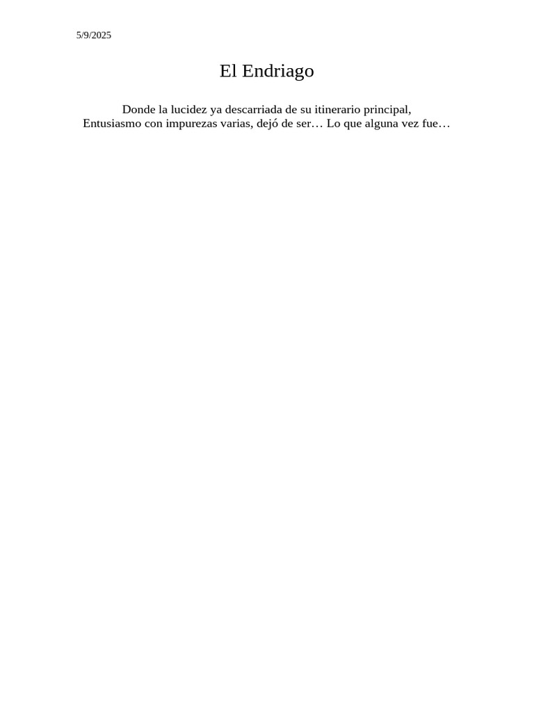 El Endriago | PDF