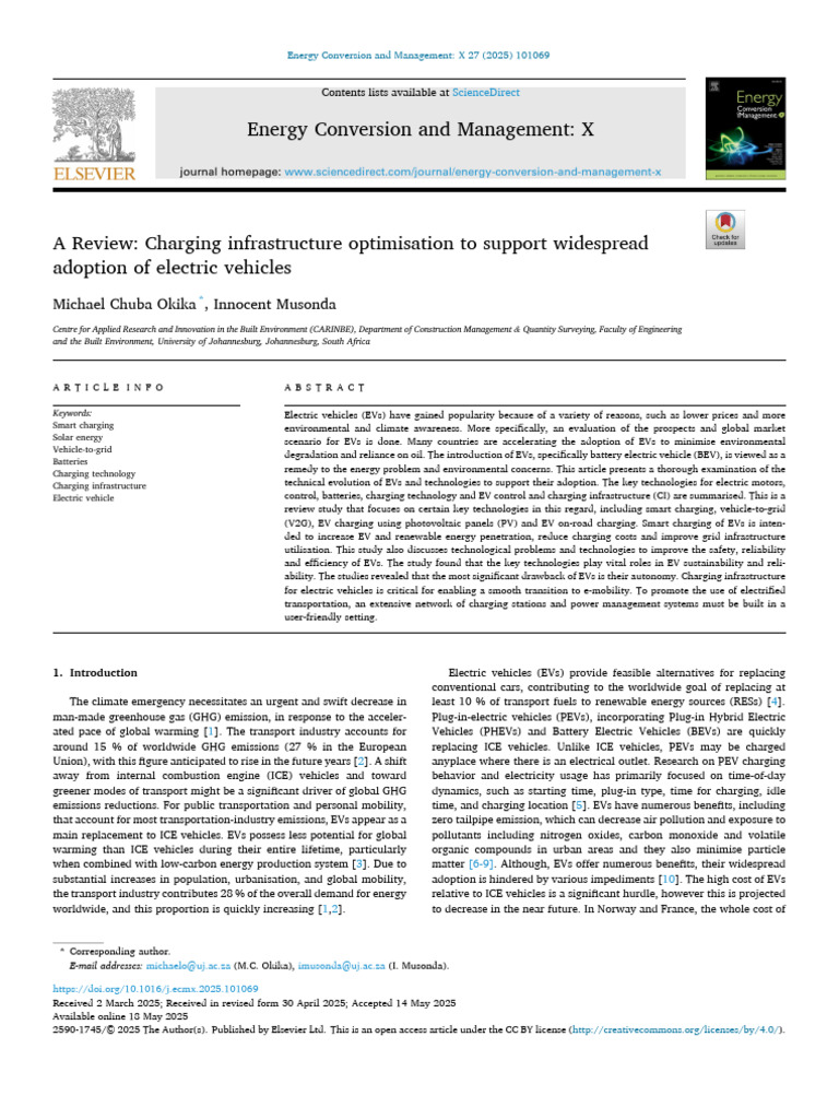 Optimizing EV Charging Infrastructure | PDF | Electric Vehicle | Plug ...