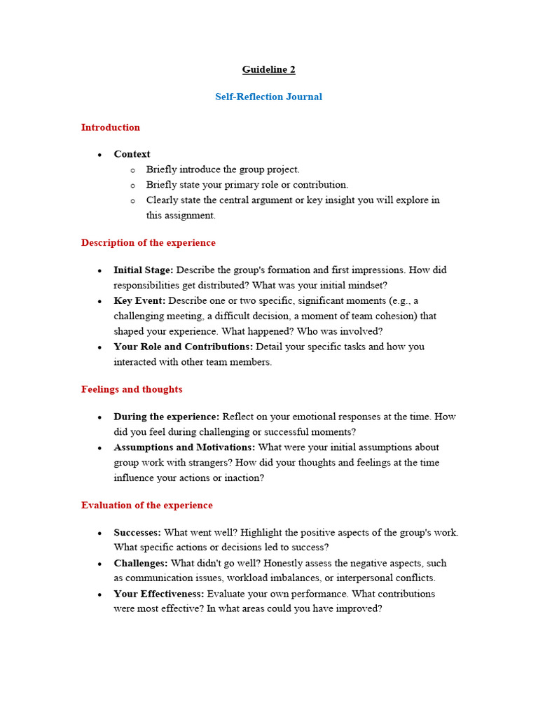 Guideline 2 | PDF | Experience | Feeling