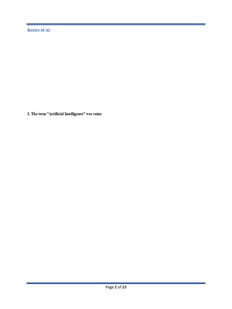 AI Basics: Key Concepts and Terms | PDF | Artificial Intelligence ...