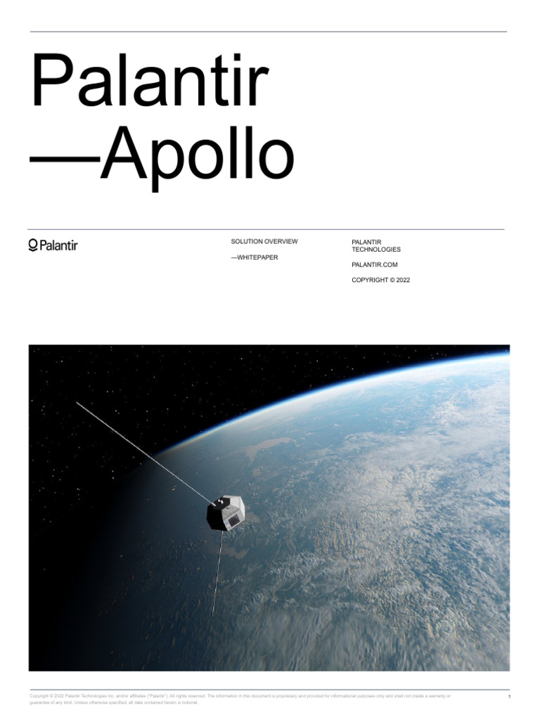 Whitepaper - Palantir Apollo - Solution Overview | PDF | Software ...