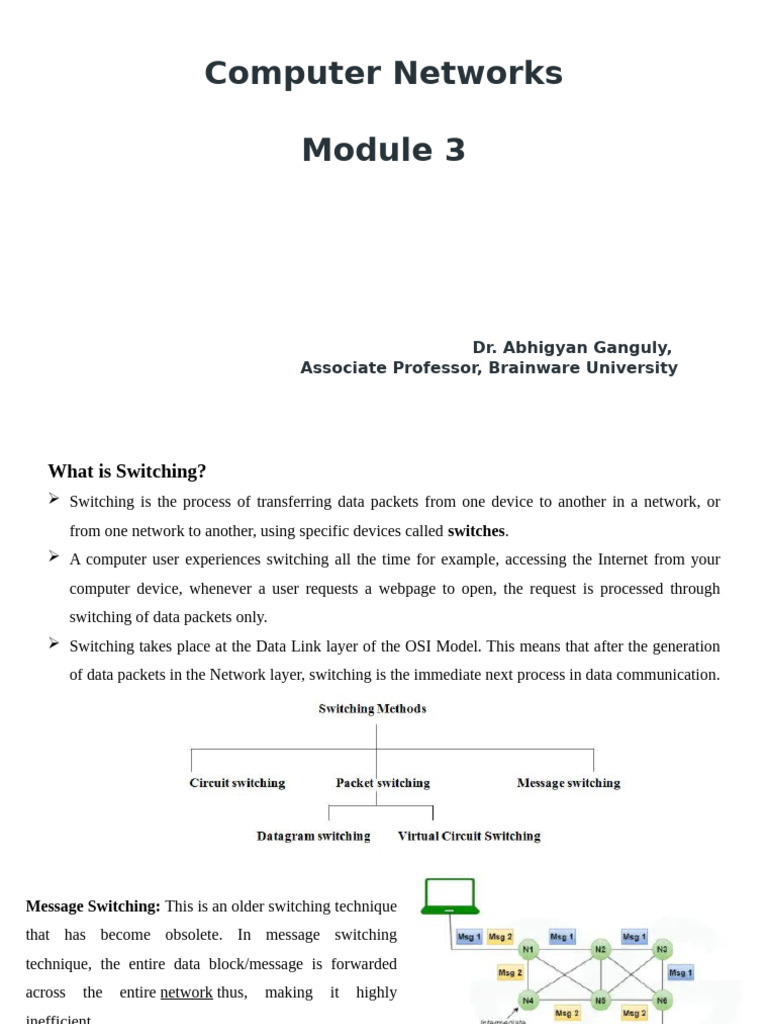 Computer Networks Mod 3 - Full | PDF | Routing | I Pv6