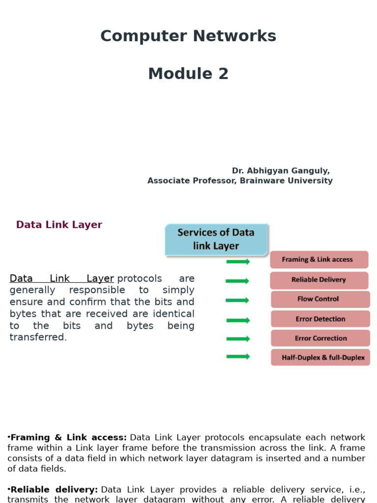 Data Link Layer Error Detection Techniques | PDF | Channel Access ...
