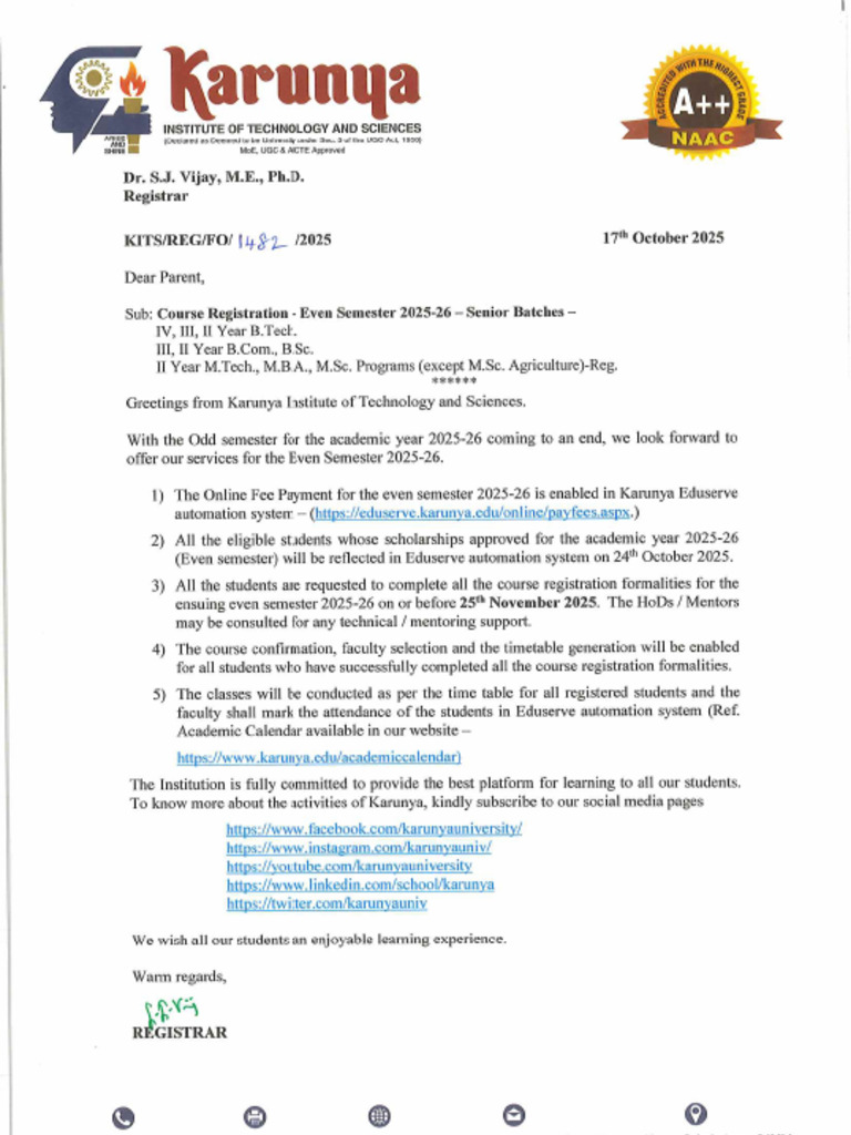 Karunya University | PDF