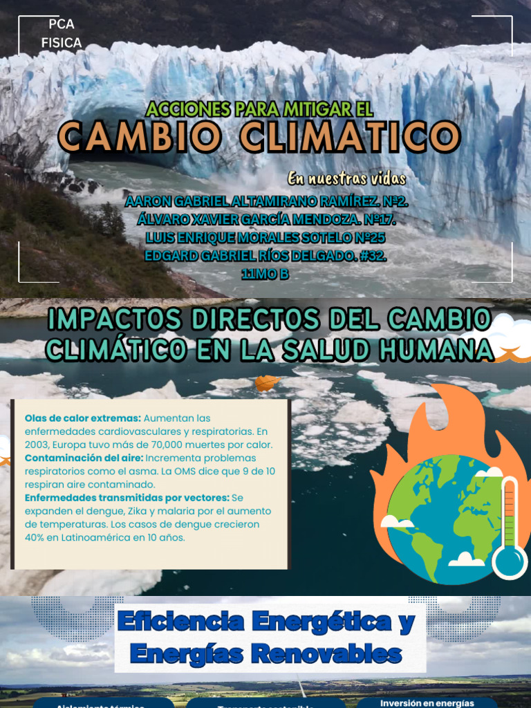Acciones para Mitigar el Cambio Climático | PDF | Energía renovable ...