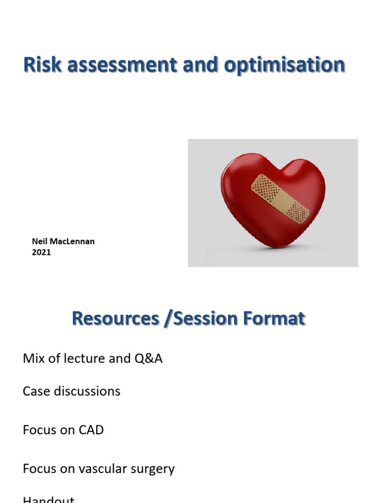 Vascular Surgery Risk Assessment Guide | PDF | Myocardial Infarction ...