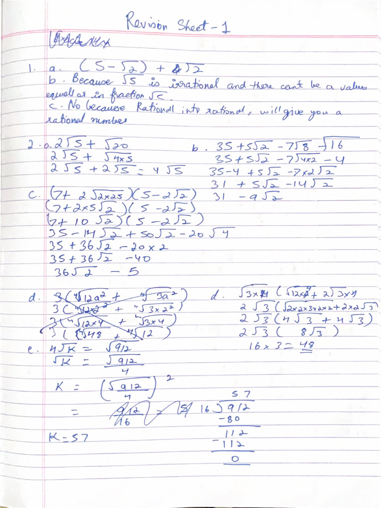 Revision Sheet - 1 (Nov 2, 2025 at 10 - 17 PM) | PDF