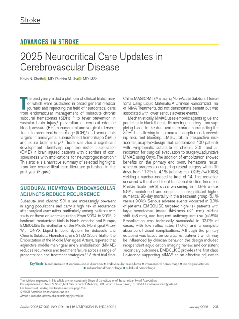 Advances in Neurocritical Care 2025 | PDF | Medical Specialties | Medicine