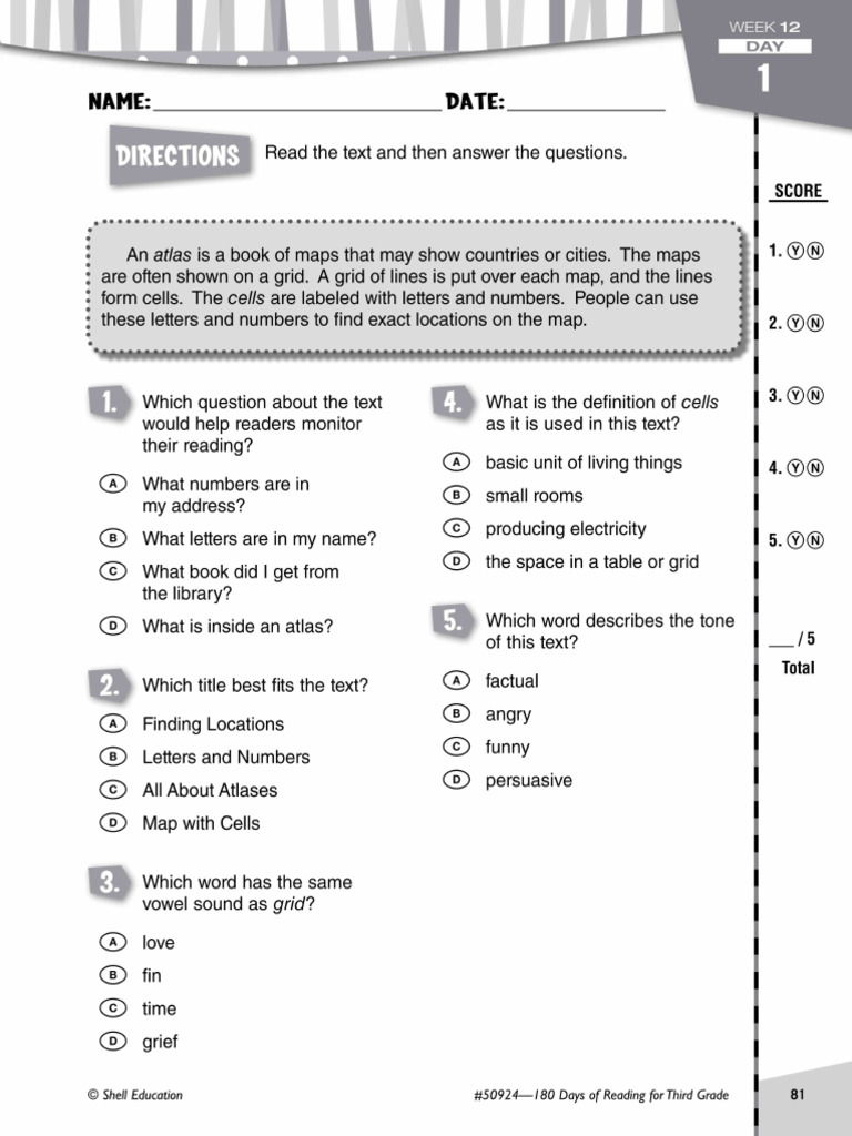 Grade 3 Comprehension-Writing9 | PDF