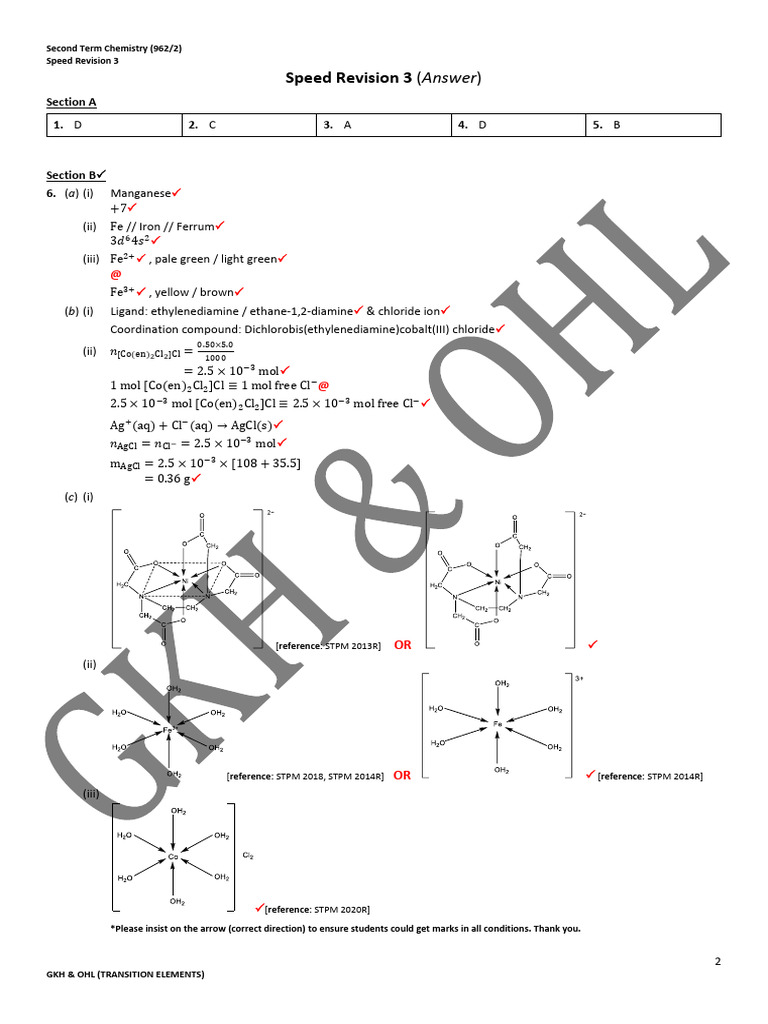Speed Revision 3 (Answer) | PDF