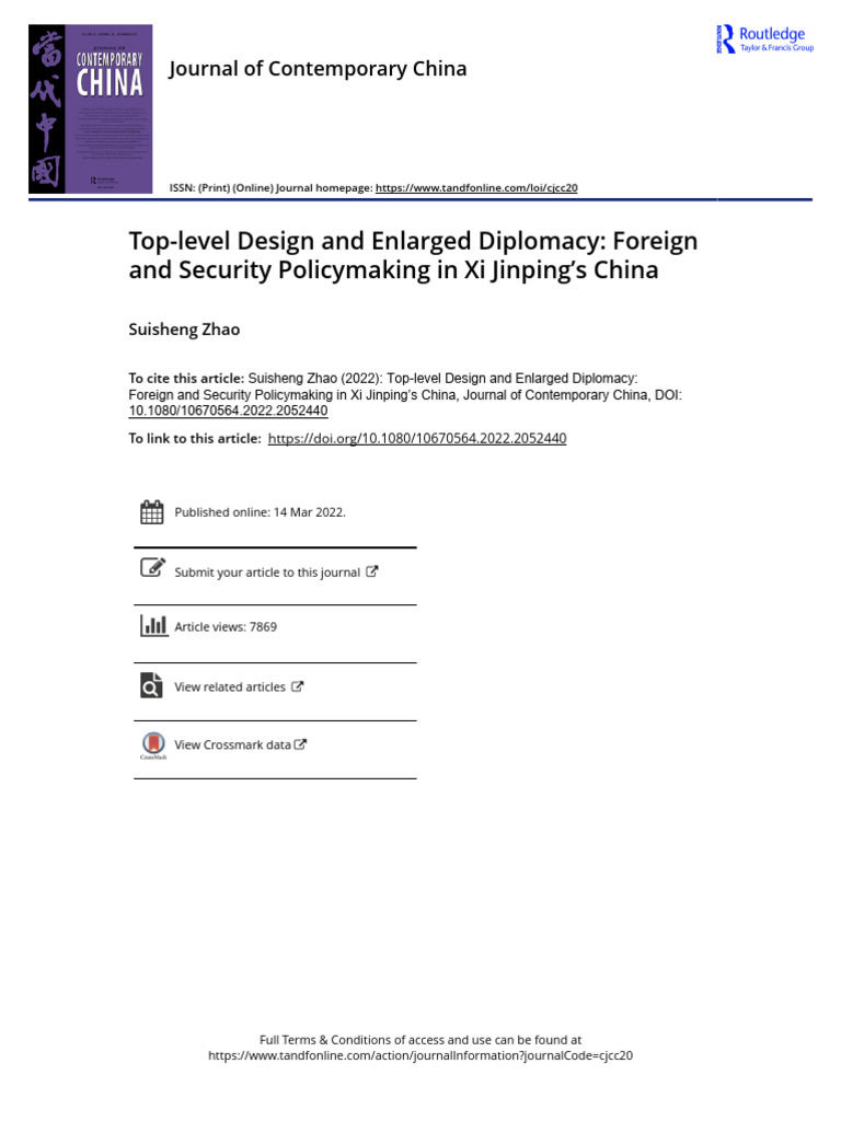 Xi Jinping's Foreign Policy Design | PDF | Deng Xiaoping | Xi Jinping