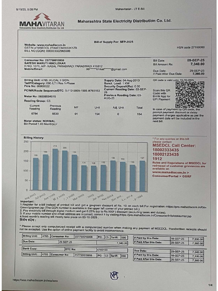 Light Bill | PDF