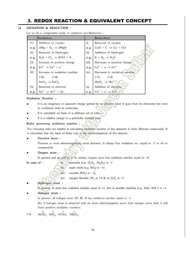 Redox Rection | PDF