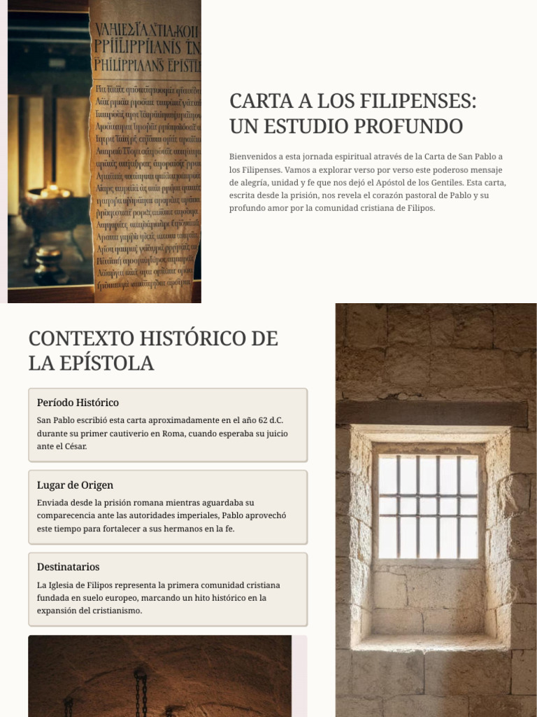 Estudio de la Carta a los Filipenses | PDF | Epístola a los filipenses ...