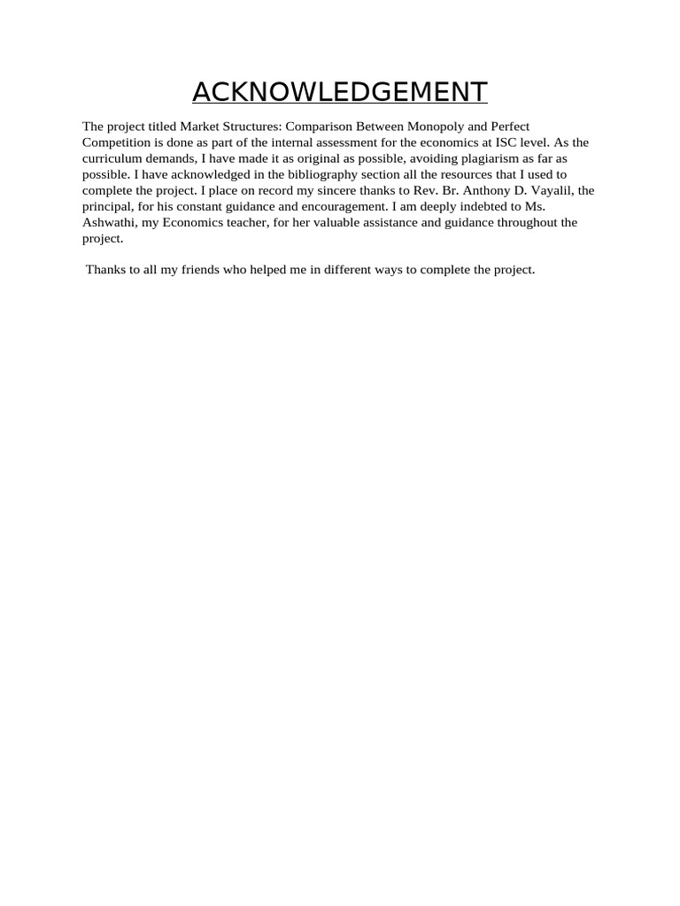 Acknowledgement | PDF