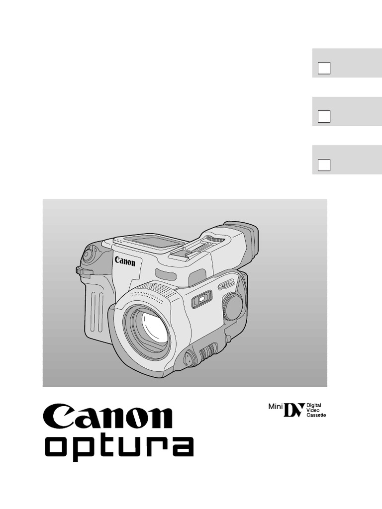Canon Digital Video Camcorder Manual | PDF | Zoom Lens | Camera