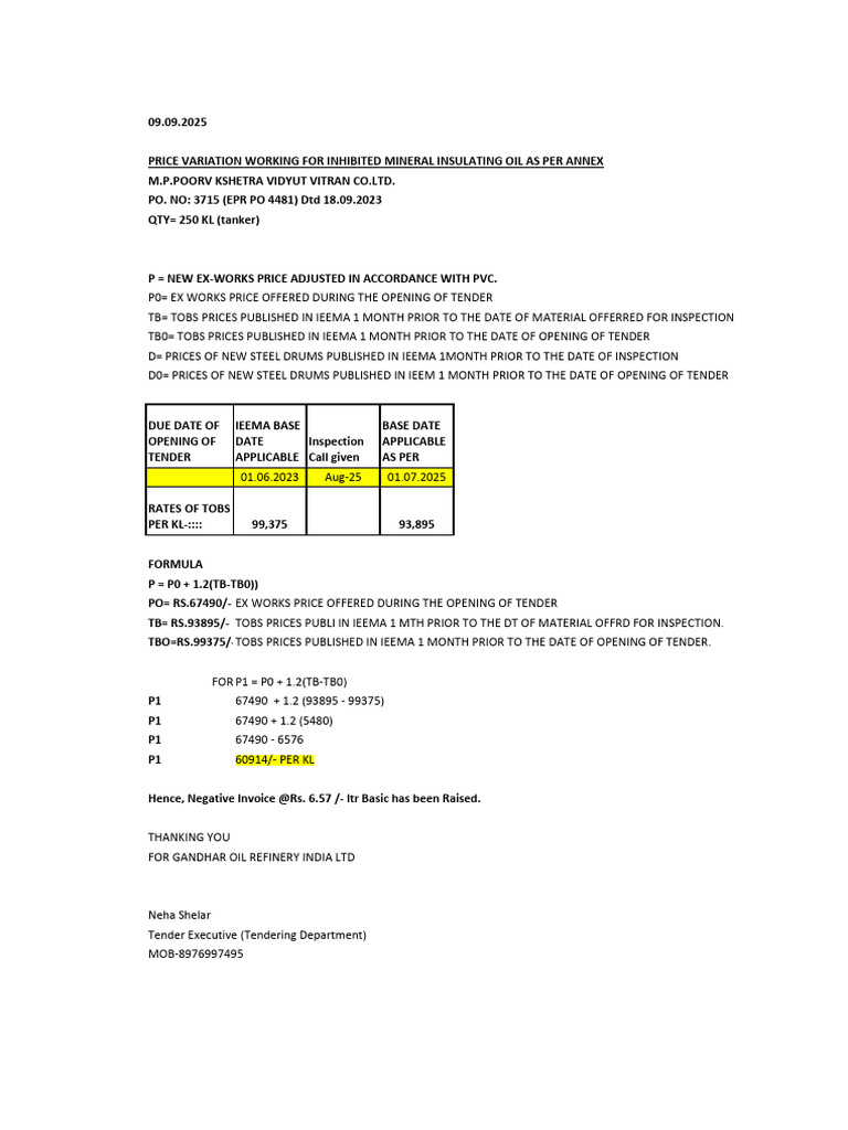PVC Working Format 03.01.18 | PDF