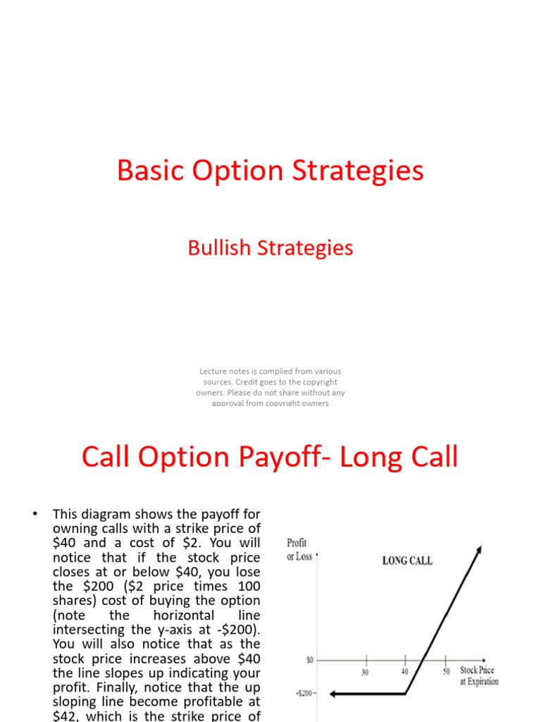 Essential Bullish Option Strategies | PDF | Option (Finance) | Put Option