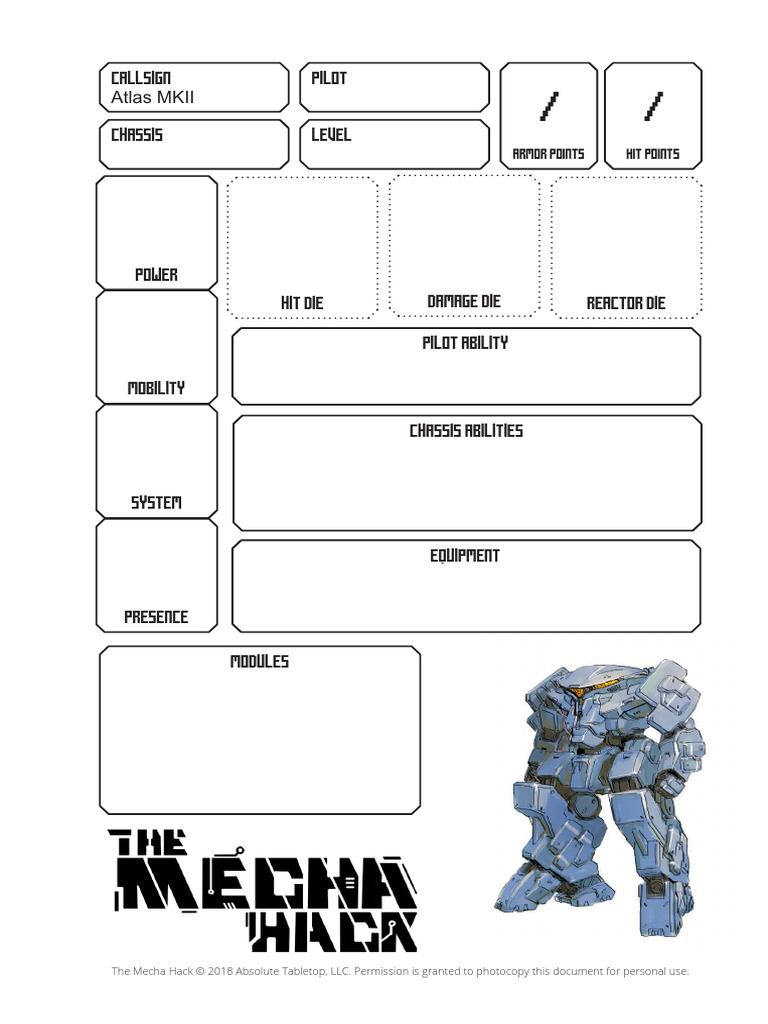 Guia de Jogo para Mechas: Regras e Ações | PDF