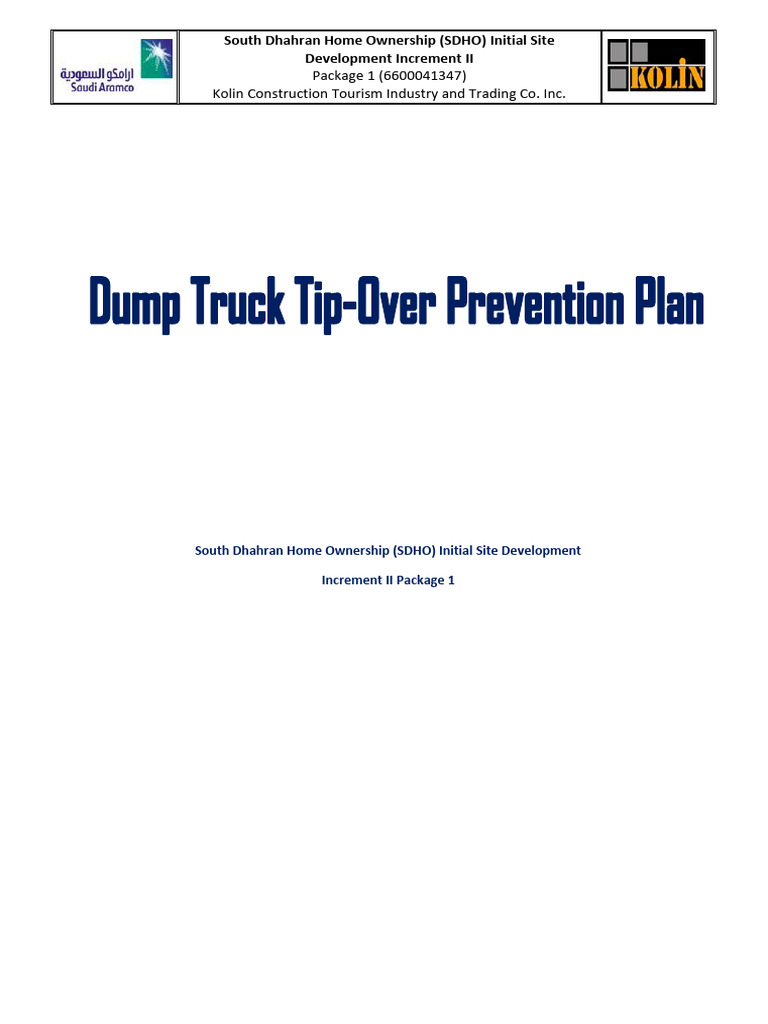 South Dhahran Dump Truck Safety Guide | PDF | Vehicles | Land Vehicles