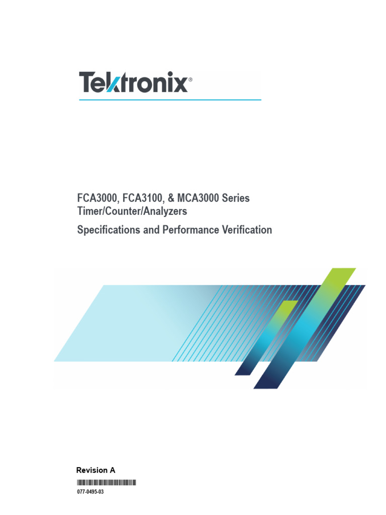 FCA3000 FCA3100 and MCA3000 Series Specifications and Performance ...