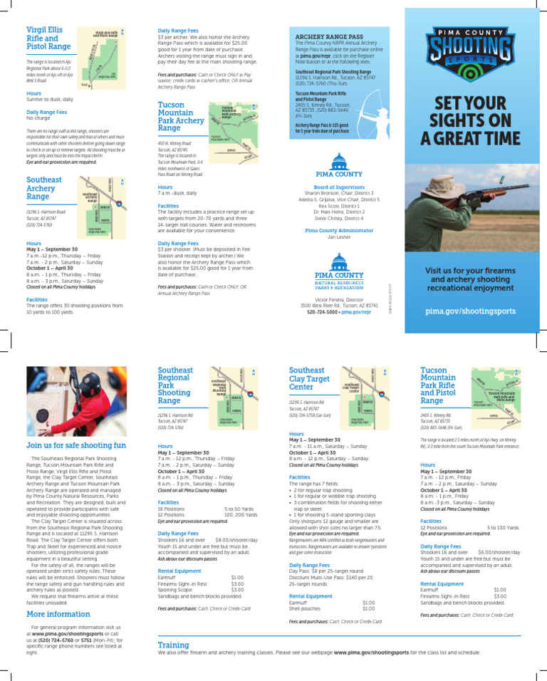 Tucson Shooting and Archery Ranges Guide | PDF | Precision Sports ...