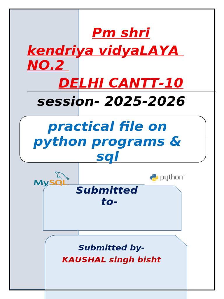 Class 12 Practical 2025 26 | PDF | Table (Database) | Filename