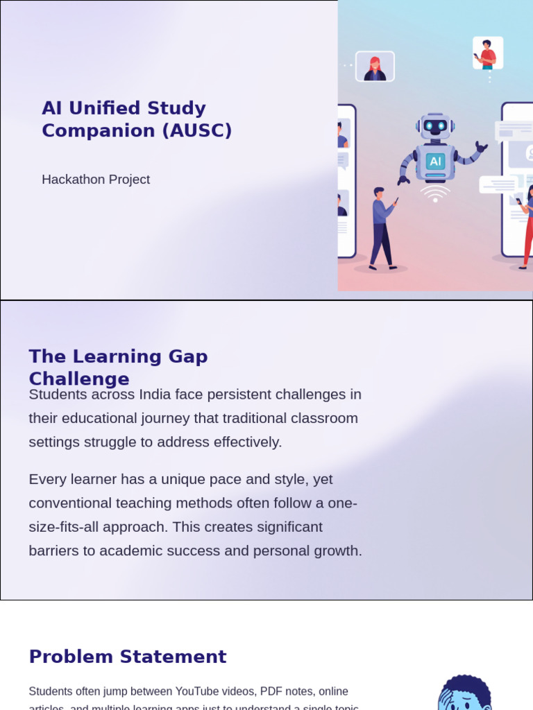 AI Study Companion for Personalized Learning | PDF | Artificial ...