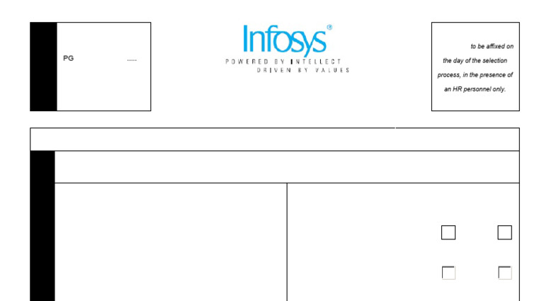 Infosys Limited Application Form | PDF | Government And Personhood