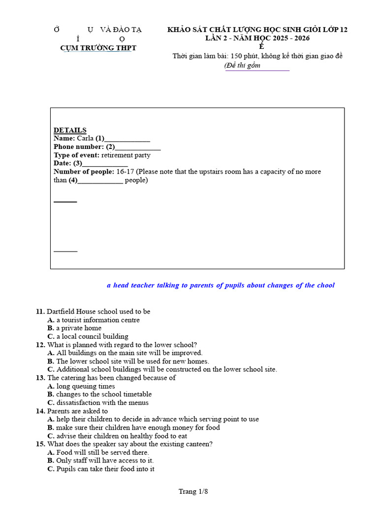 English Proficiency Test for Grade 12 | PDF