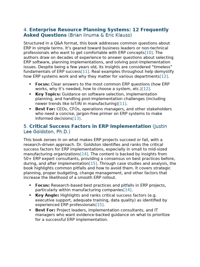 ERP Systems: Key FAQs & Success Factors | PDF
