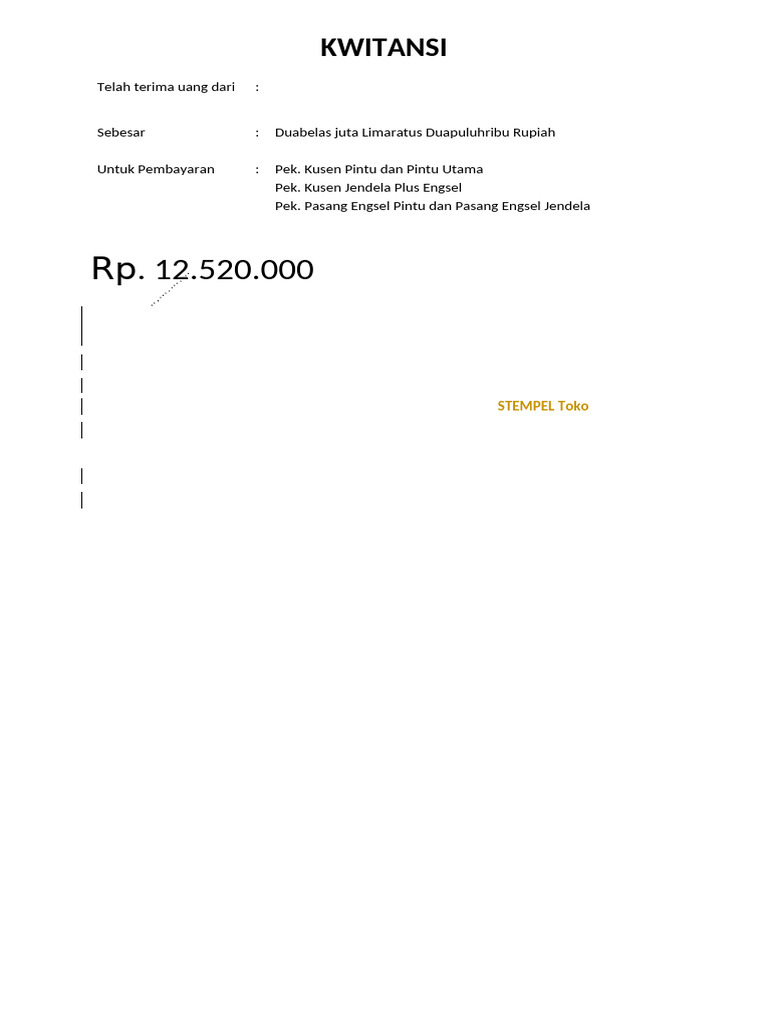 Kwitansi Bimtek | PDF