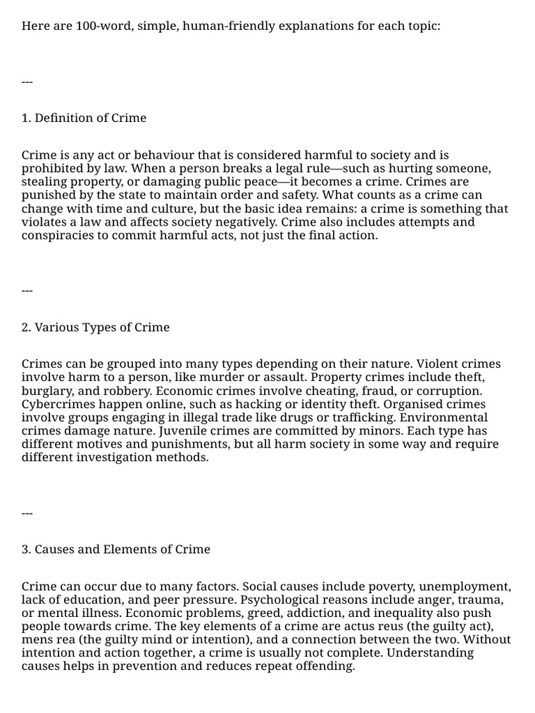 C and L PDF | PDF | Crimes | Crime & Violence