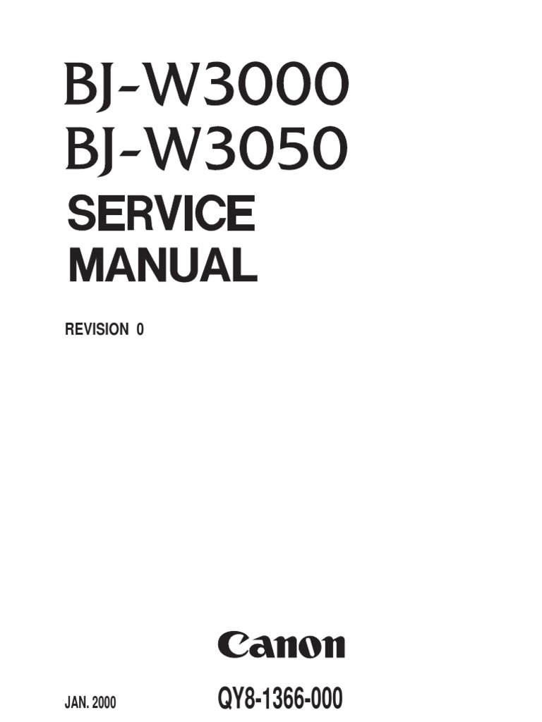 Canon Bj W3000 3050 Service Manual And Parts by AndyYocum - issuu.  BJW3000_3050-sm | Technology | Computing And Information Technology