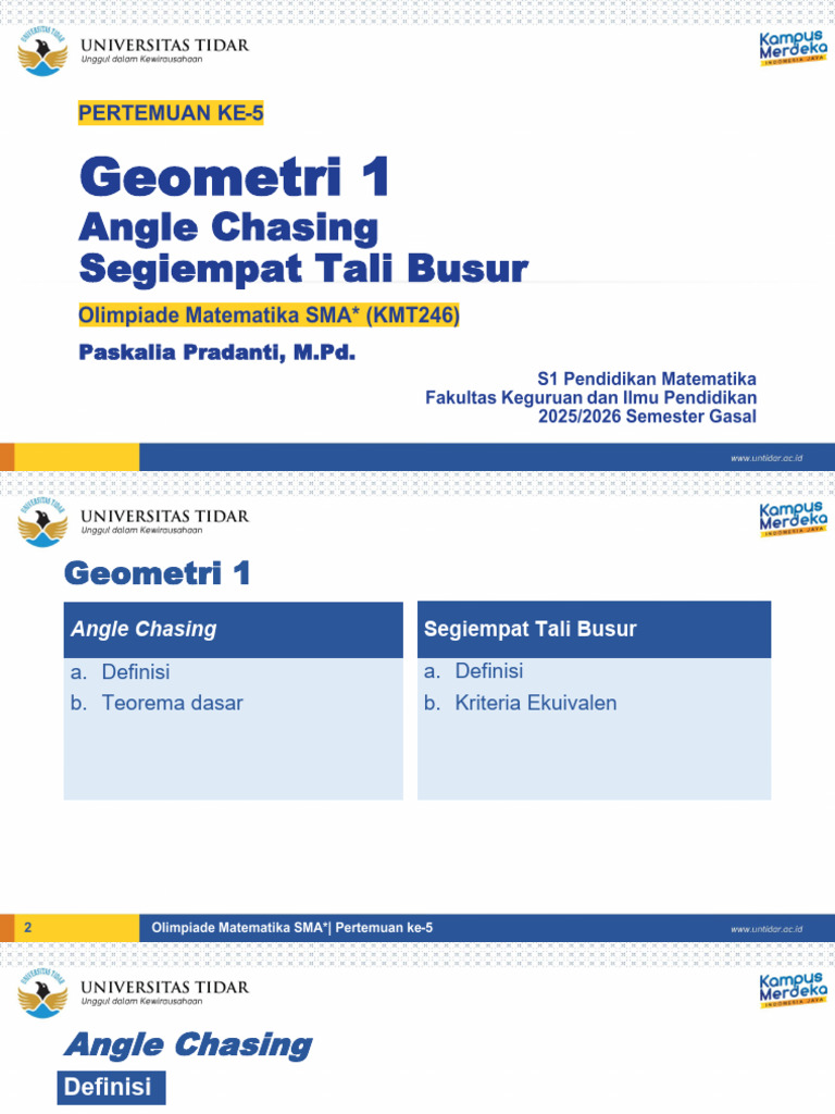 Teknik Angle Chasing dalam Geometri | PDF
