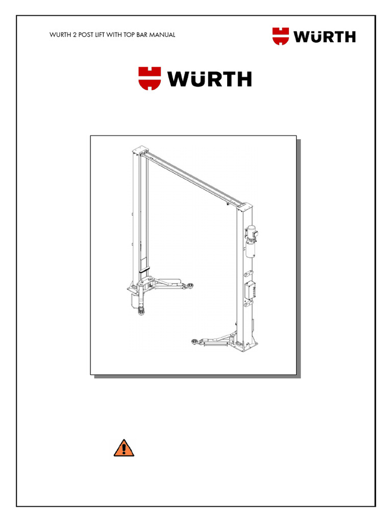 Manual Book Two Post Lift | PDF | Elevator | Screw