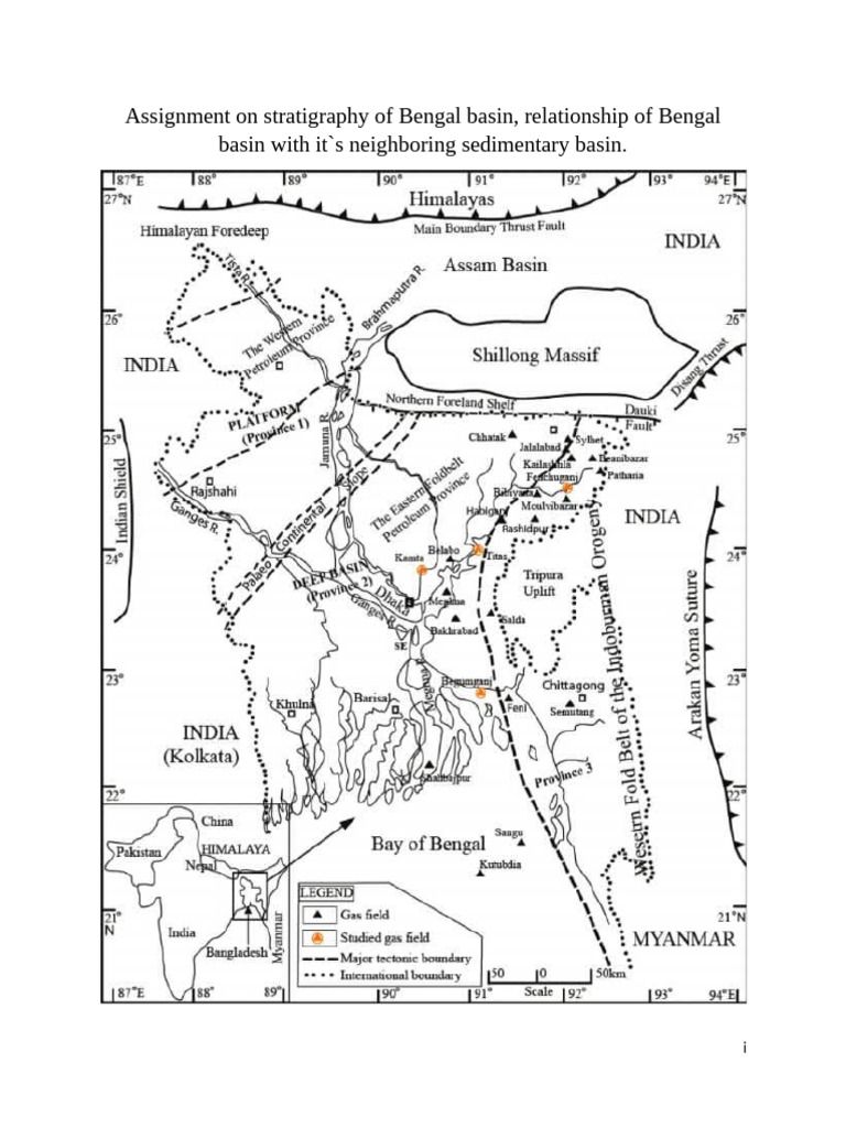 Assignment On Stratigraphy of Bengal Basin | PDF | Sedimentary Basin ...