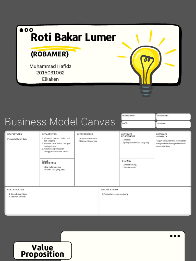 Roti Bakar Lumer: Model Bisnis Sukses | PDF